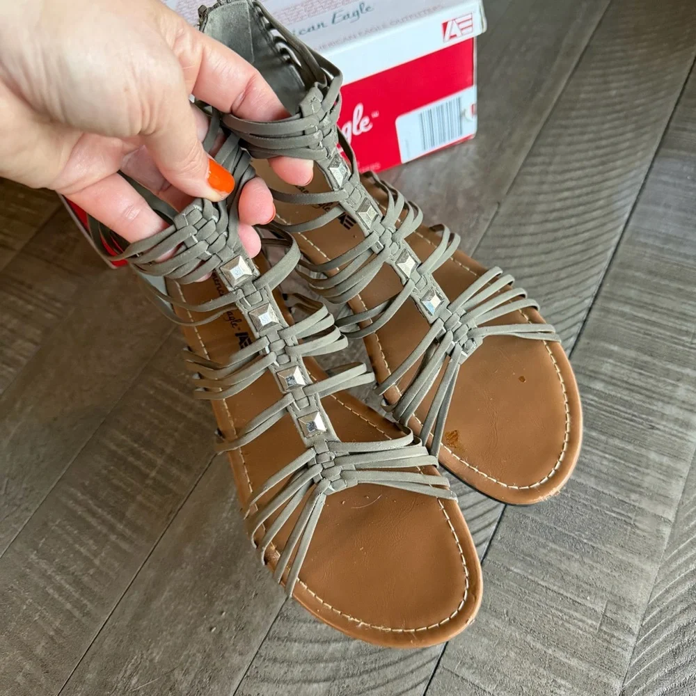 American Eagle Outfitters Nadia Olive Women's Sandals Size‎ 9.5